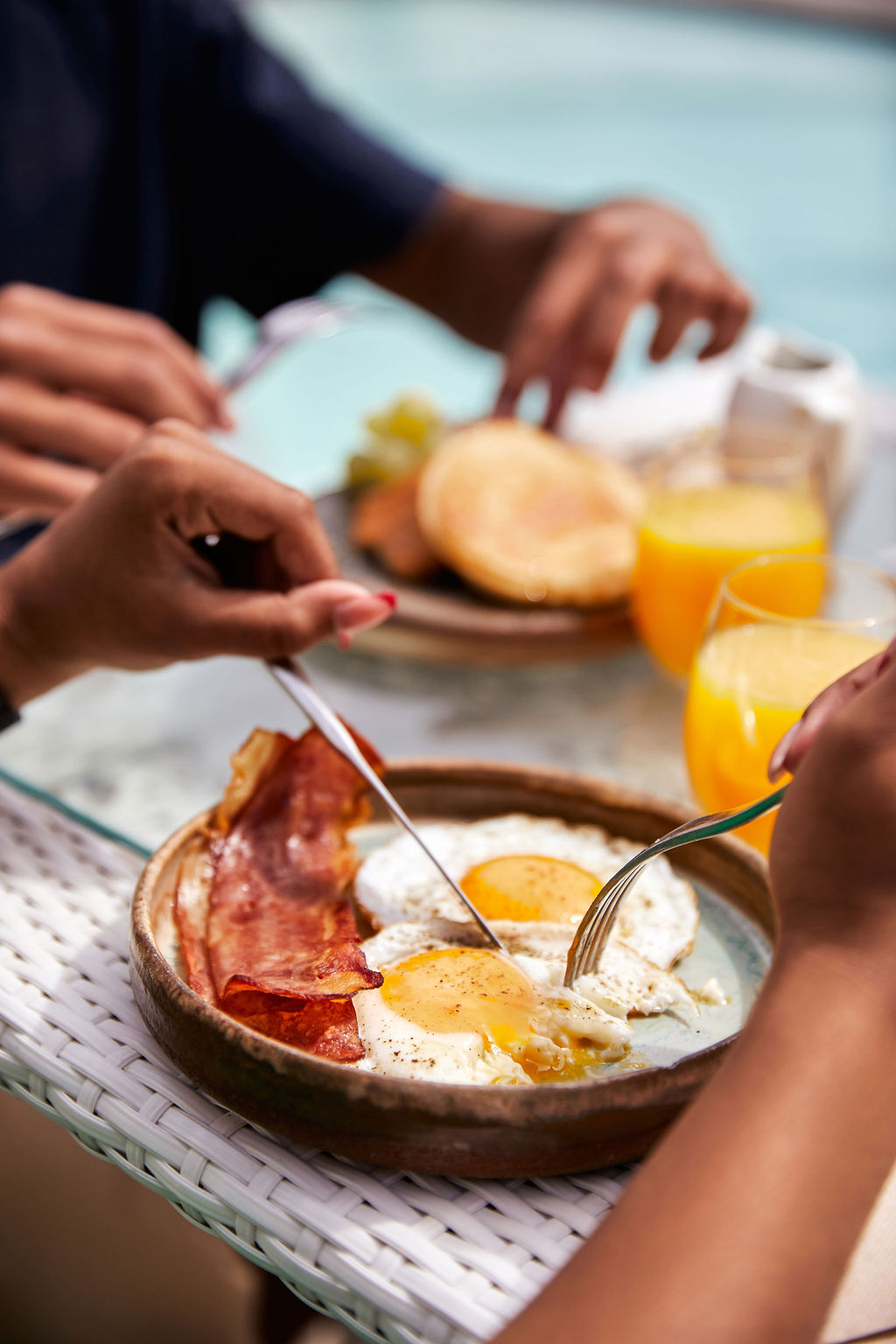 Petit déjeuner à la voile blanche restaurant